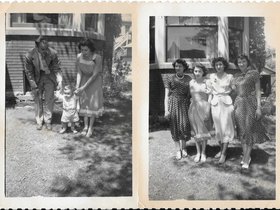 1950 London, Ont - Mom, Dad, Dave, and Mom's cousins.jpg